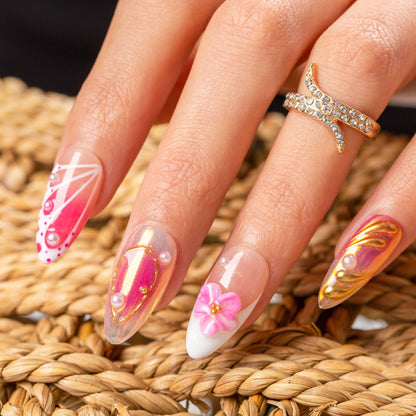 Summer Spritzer Handmade Nails H496