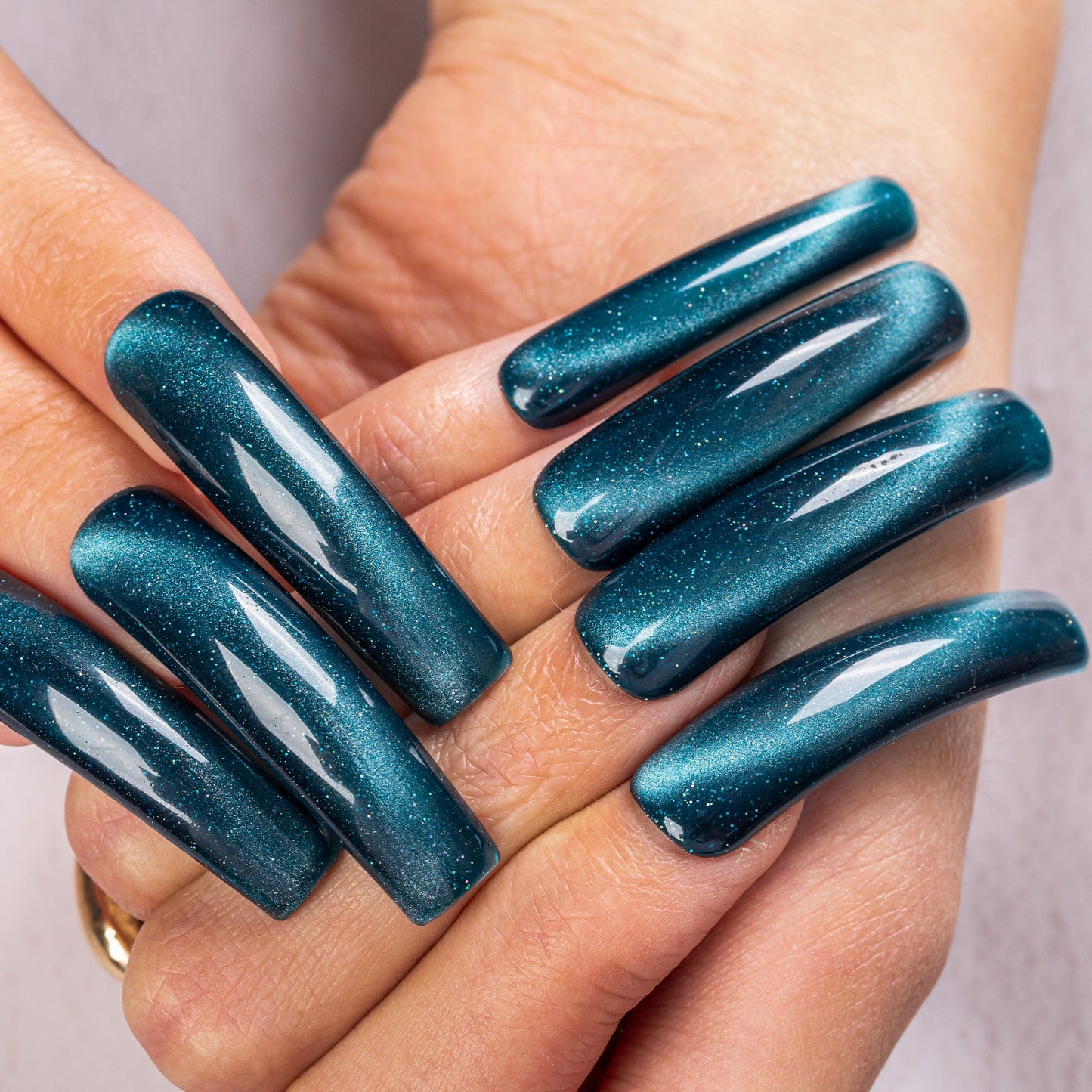Blue Crush Handmade Nails H522