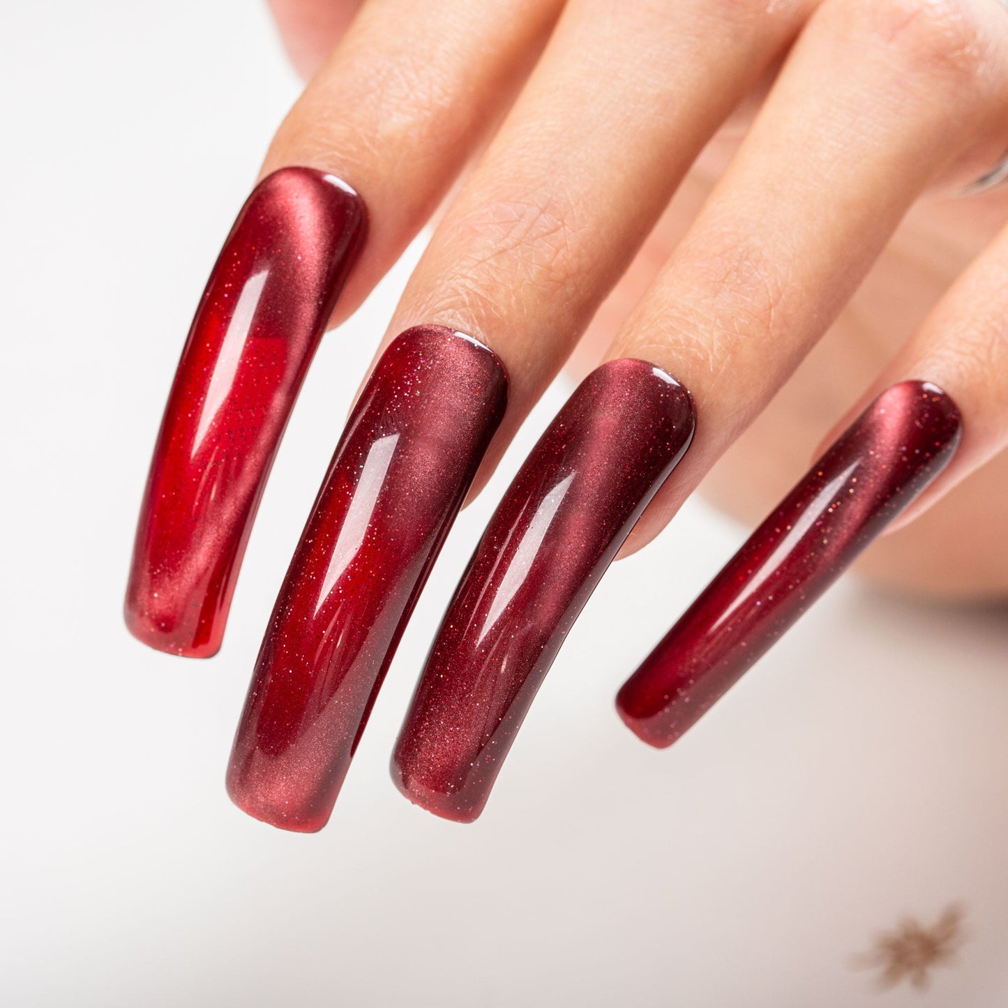 Crushed Velvet Handmade Nails H523