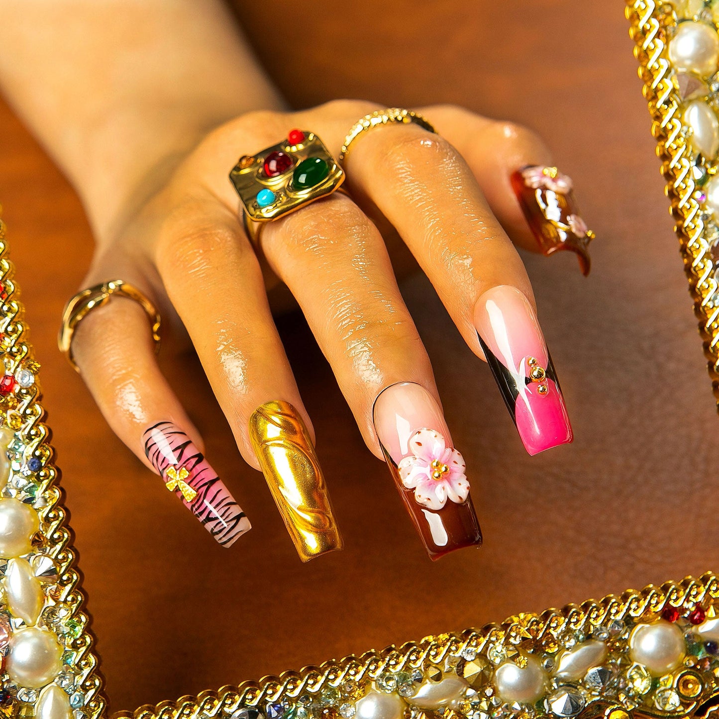 Empress Bloom Handmade Nails H492