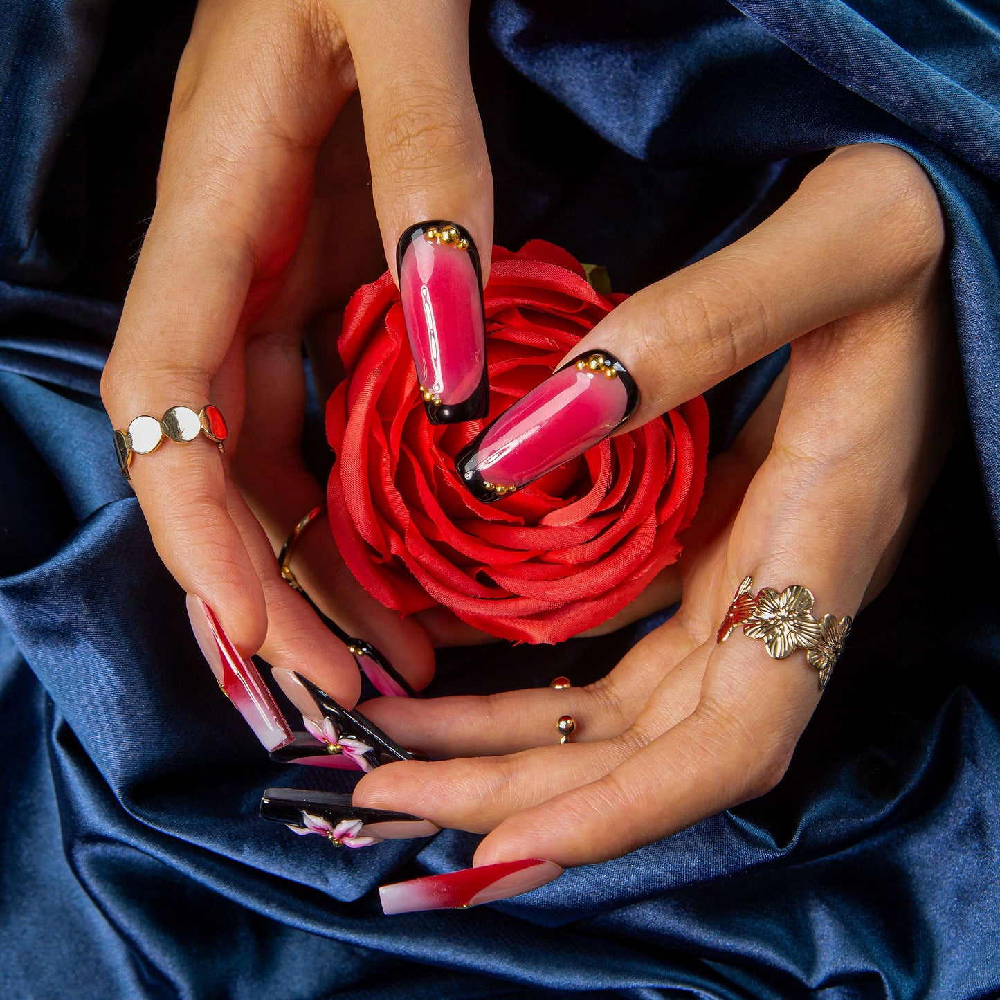 Phoenix Glow Handmade Nails H505