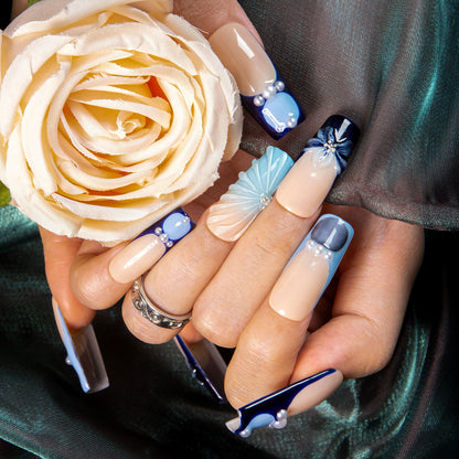 Bora Bora Glow Handmade Nails H548