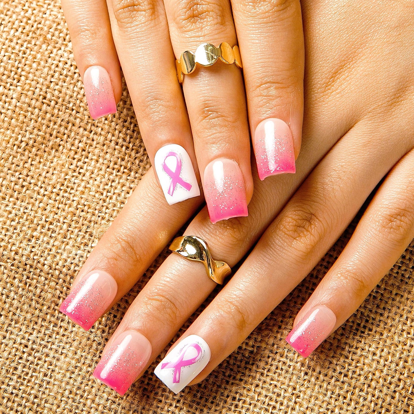 Pretty in Pink Handmade Nails H485
