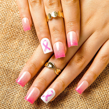 Pretty in Pink Handmade Nails H485