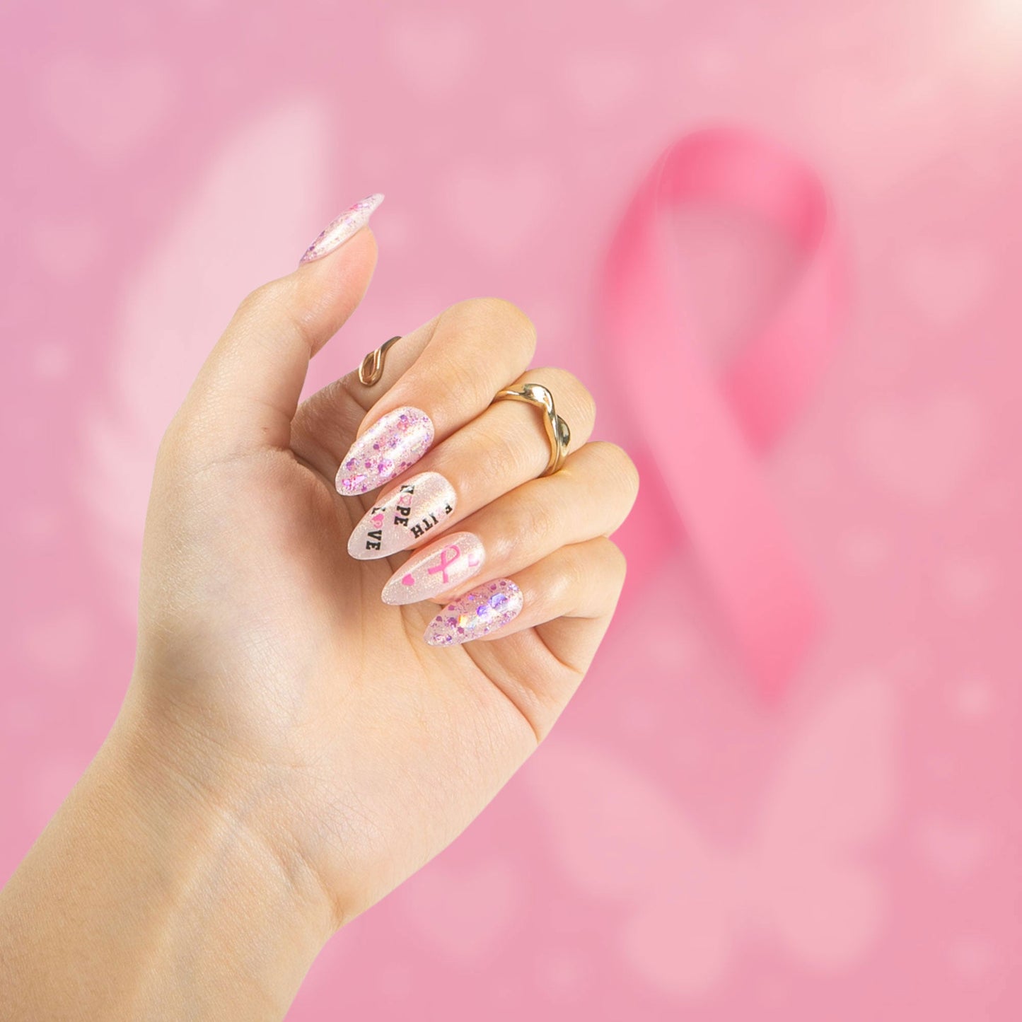 Full of Hope Handmade Nails H484