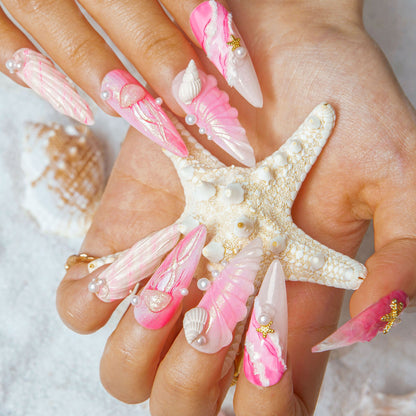Seashell Siren Handmade Nails H550