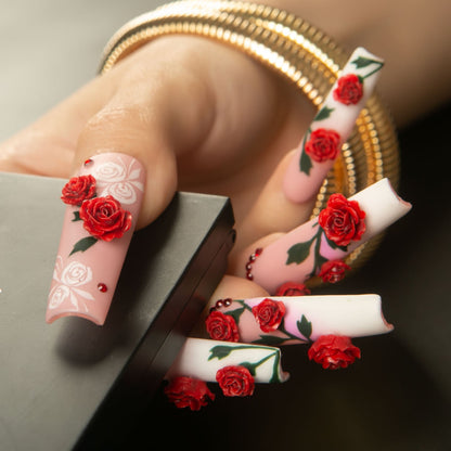 Vintage Elegance Handmade Nails H452