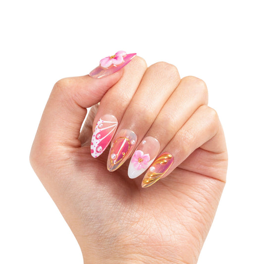 Summer Spritzer Handmade Nails H496