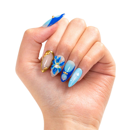 Azure Tide Handmade Nails H500