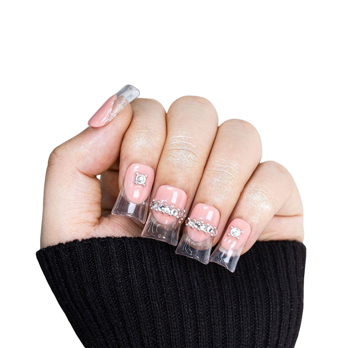Transparent Soul Handmade Nails H396