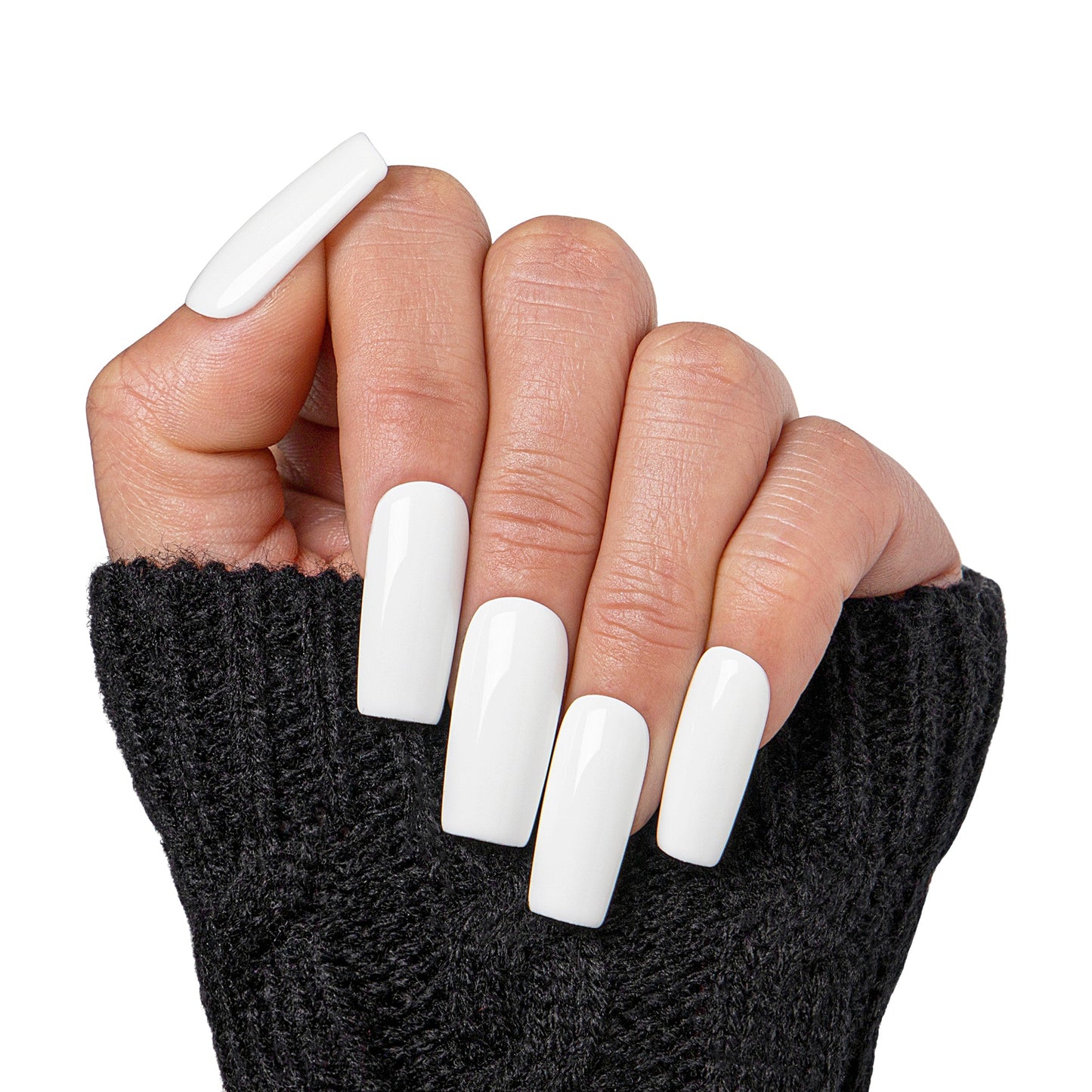 Snow White Handmade Nails H10