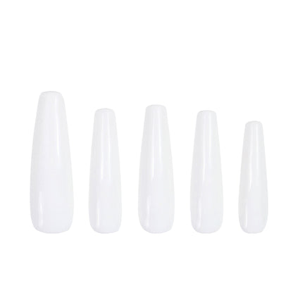 Snow White Handmade Nails H10