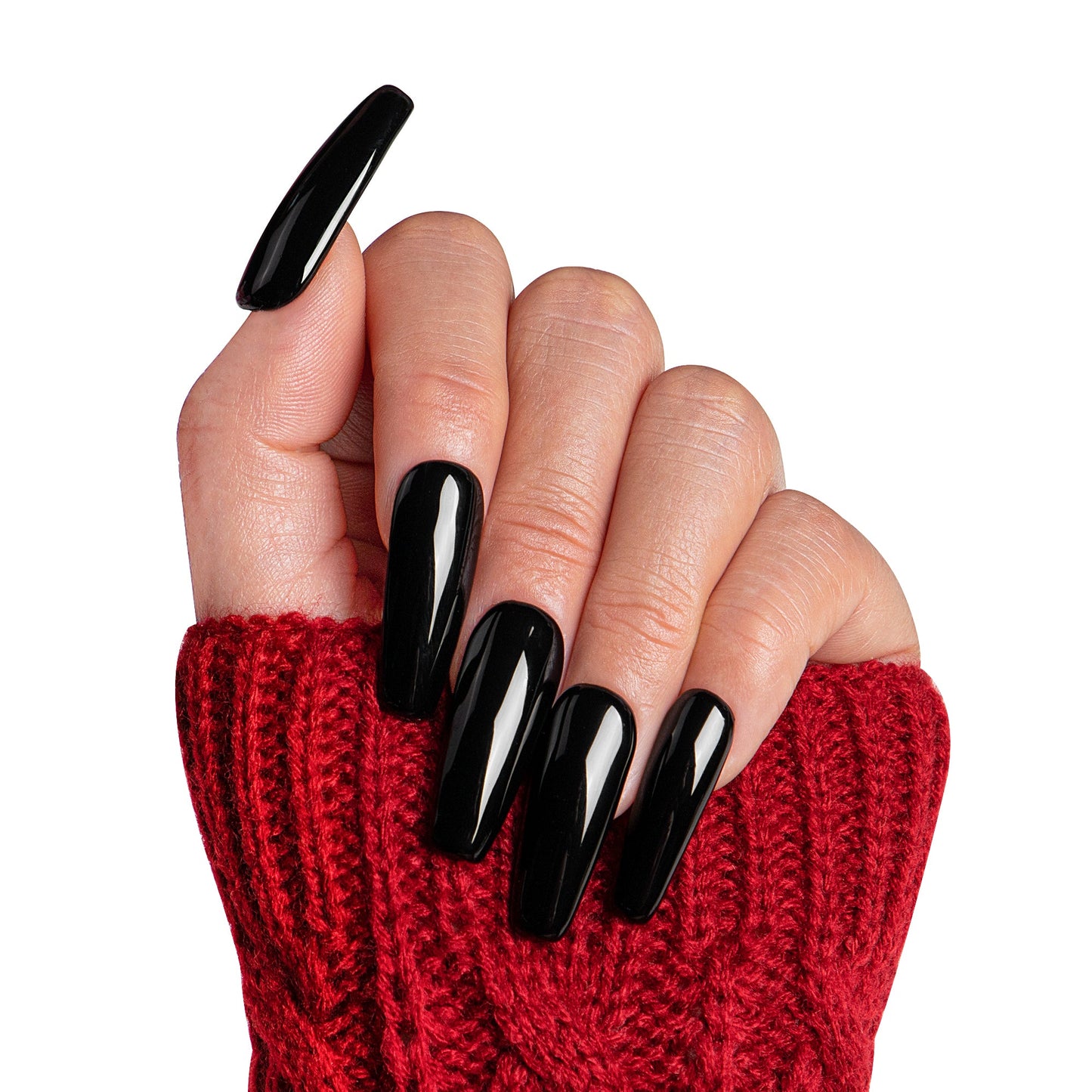 Dark Angel Pure Color Handmade Nails H11