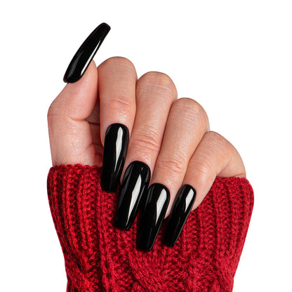 Dark Angel Pure Color Handmade Nails H11