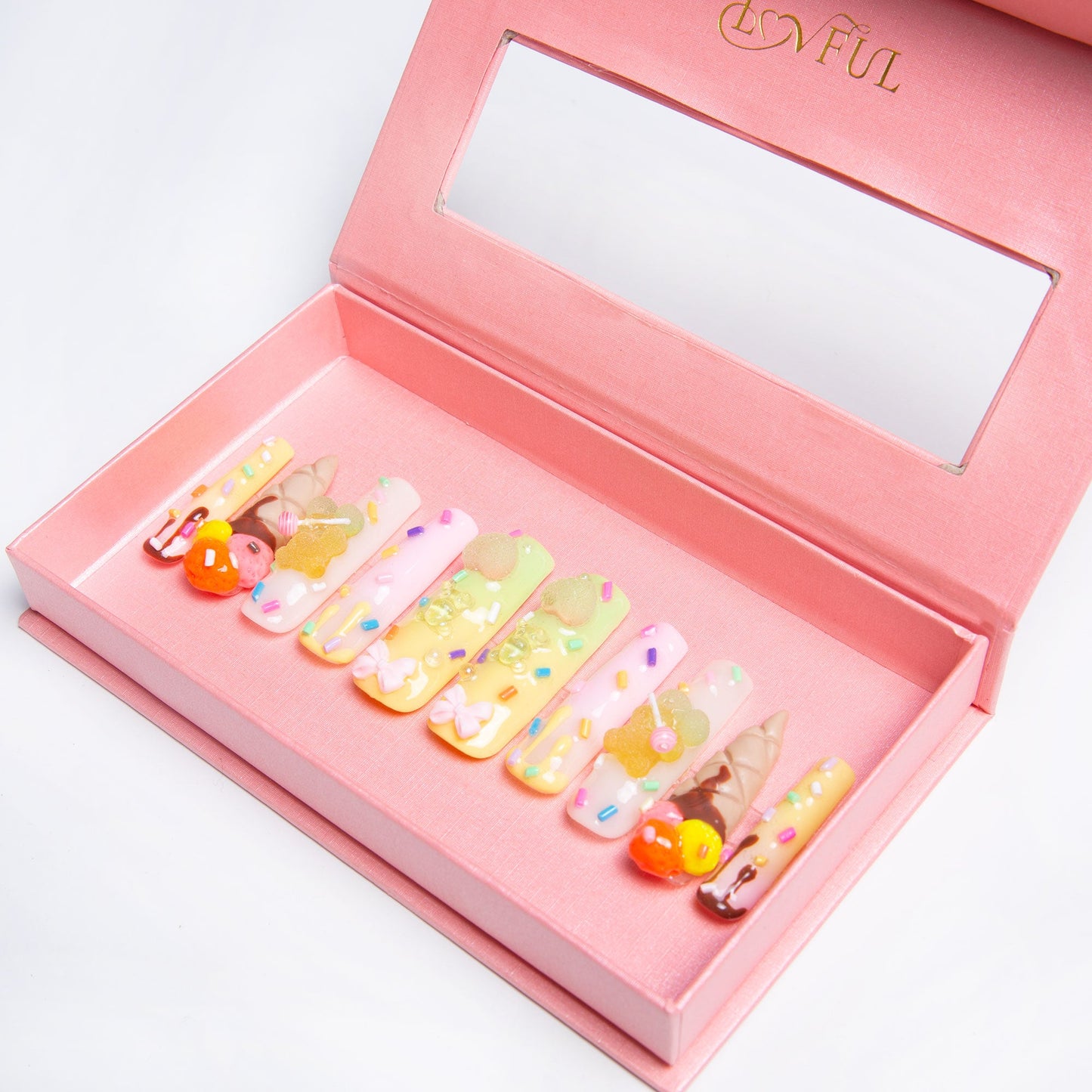 Ice Cream Handmade Nails H110