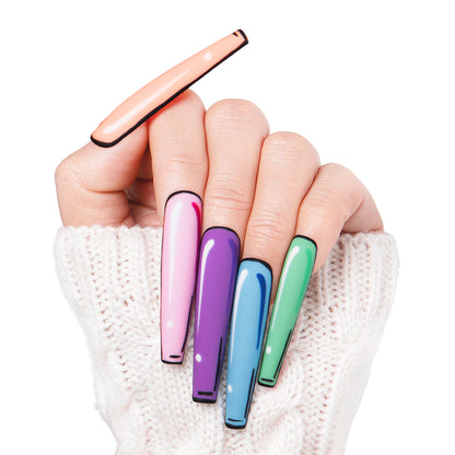 Colorful Pop Handmade Nails H116