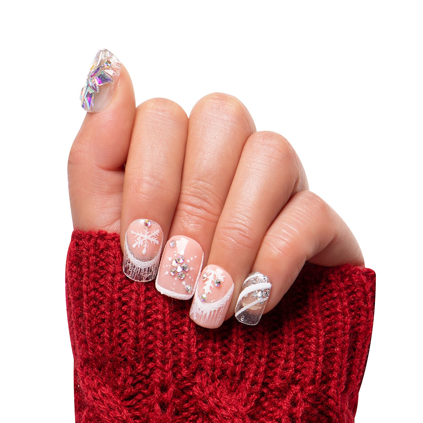 Snowy Moonlight Handmade Nails H142