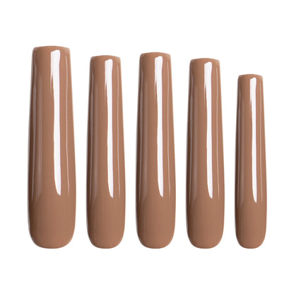 Cappuccino Handmade Nails H16