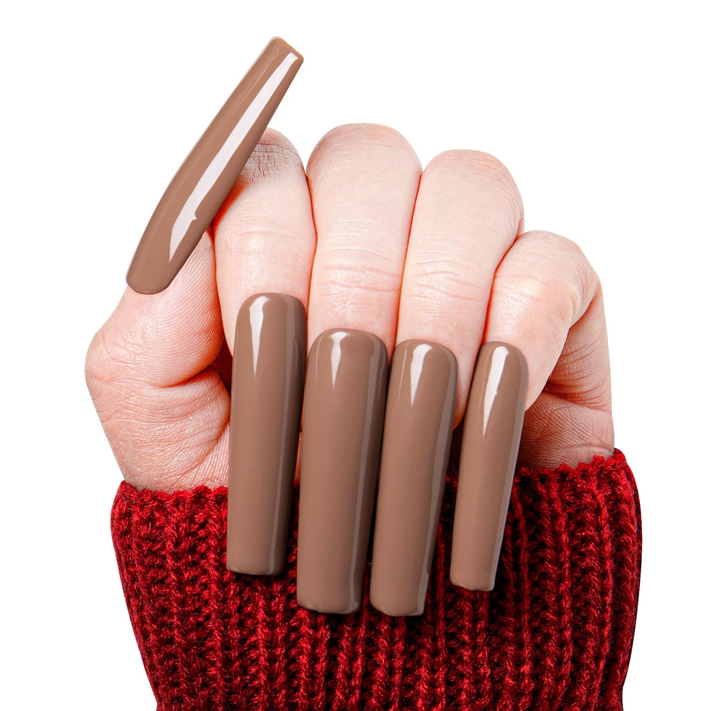 Cappuccino Handmade Nails H16