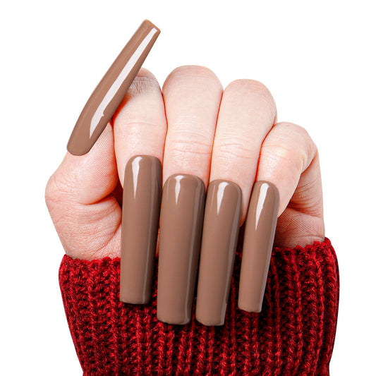 Cappuccino Handmade Nails H16