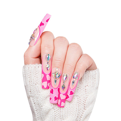 The Floating Romance French Tip Handmade Nails H160