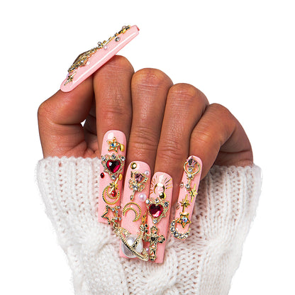 Lovful Planet Handmade Nails GLOW IN THE DARK H167