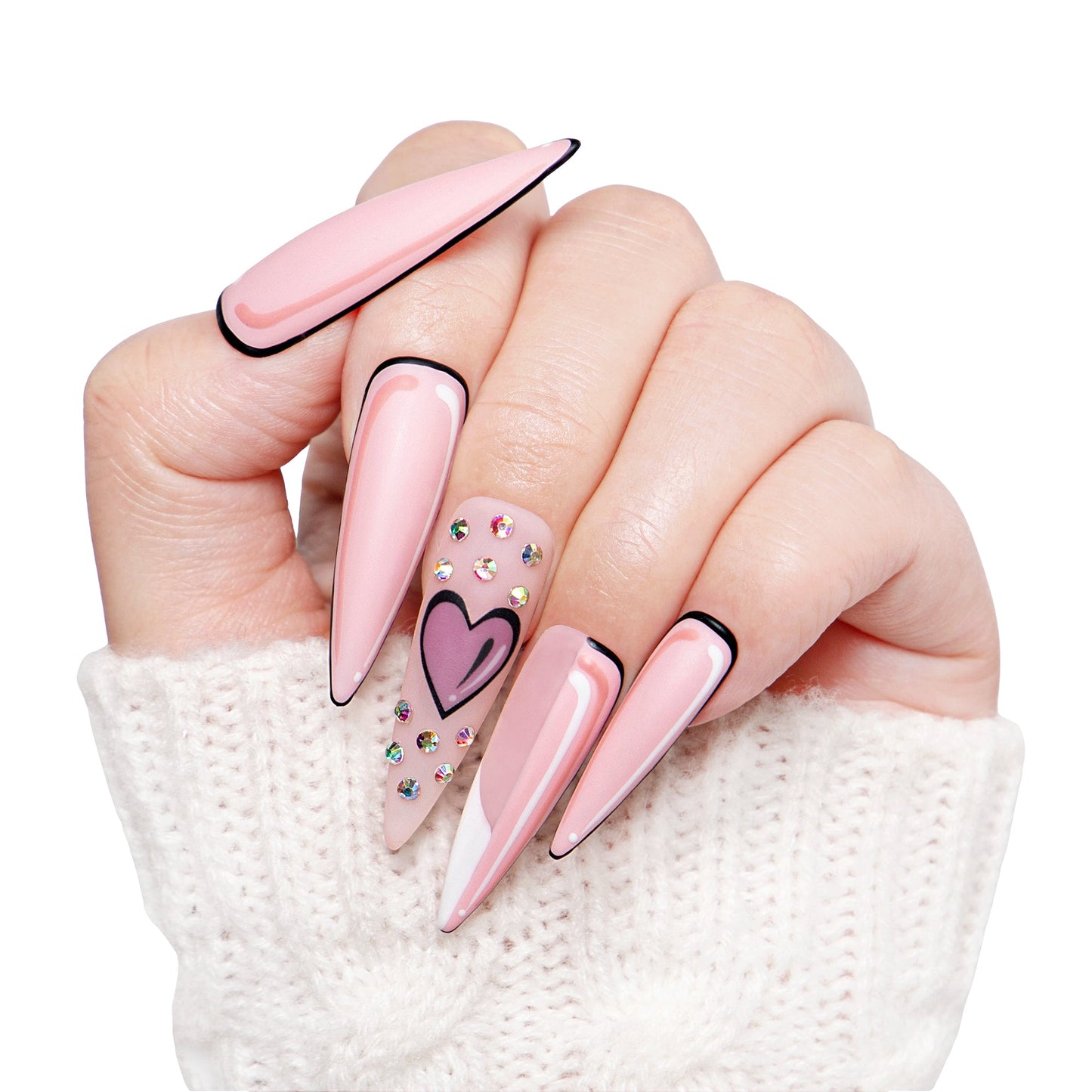 Lovful Letter Handmade Nails H169