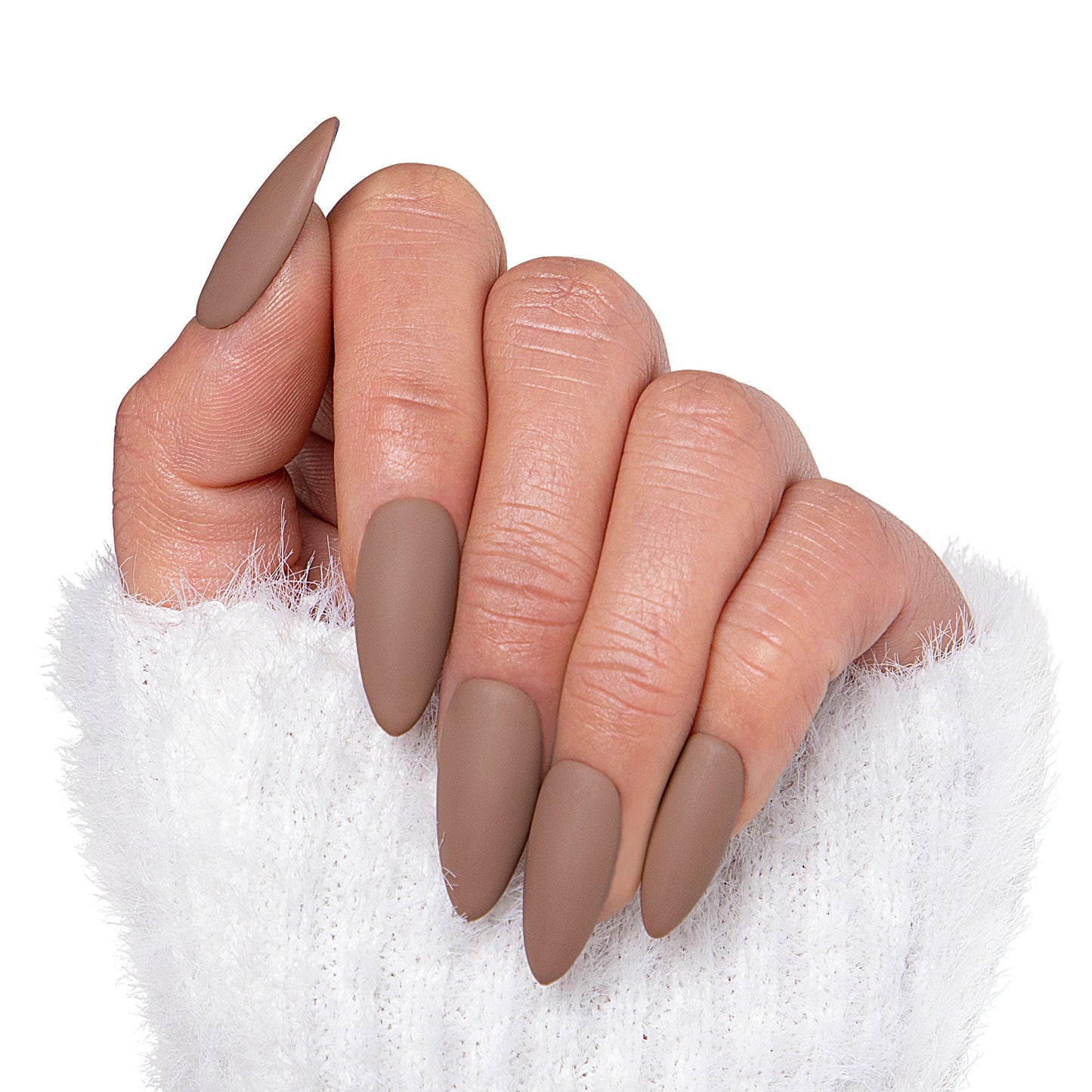 Americano Matte Pure Color Handmade Nails H17