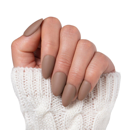 Americano Matte Pure Color Handmade Nails H17