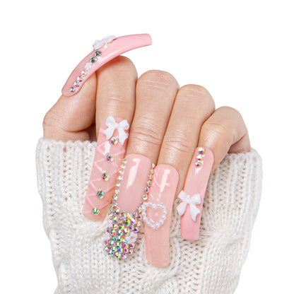 Vintage Shortcake Handmade Nails H187