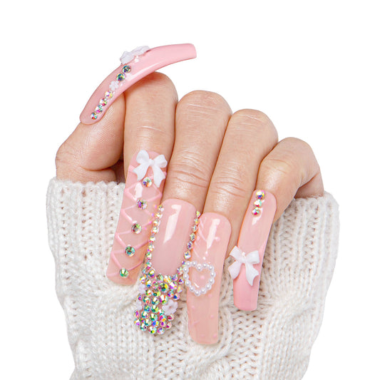Vintage Shortcake Handmade Nails H187