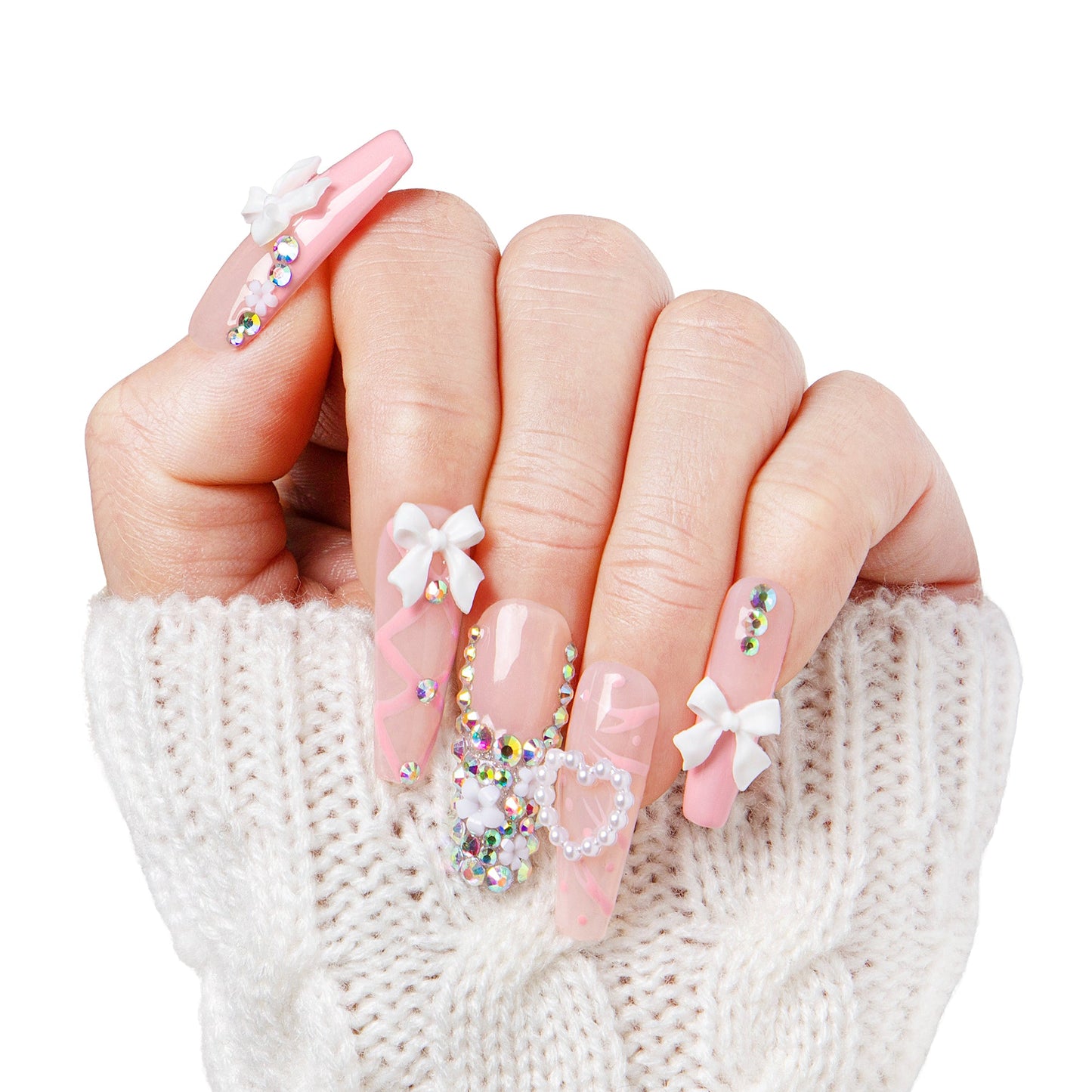 Vintage Shortcake Handmade Nails H187