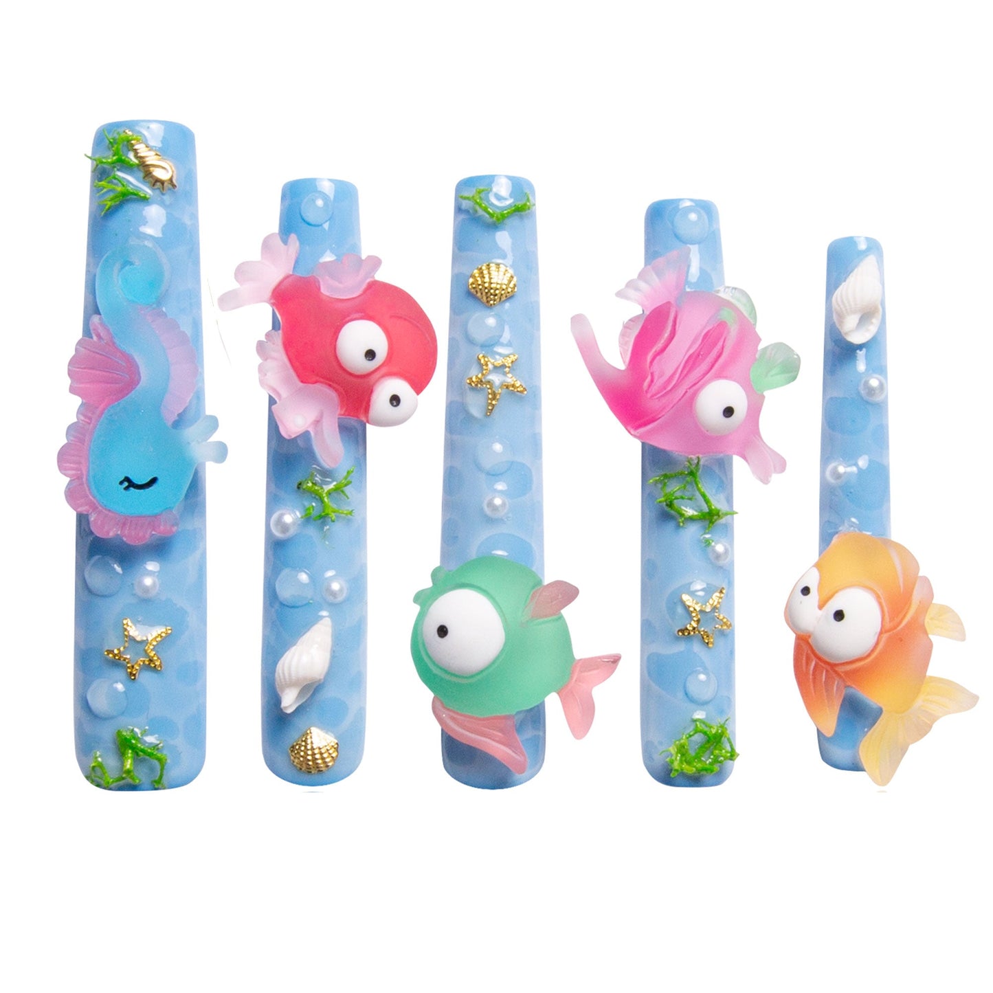 Sea World Handmade Nails H197