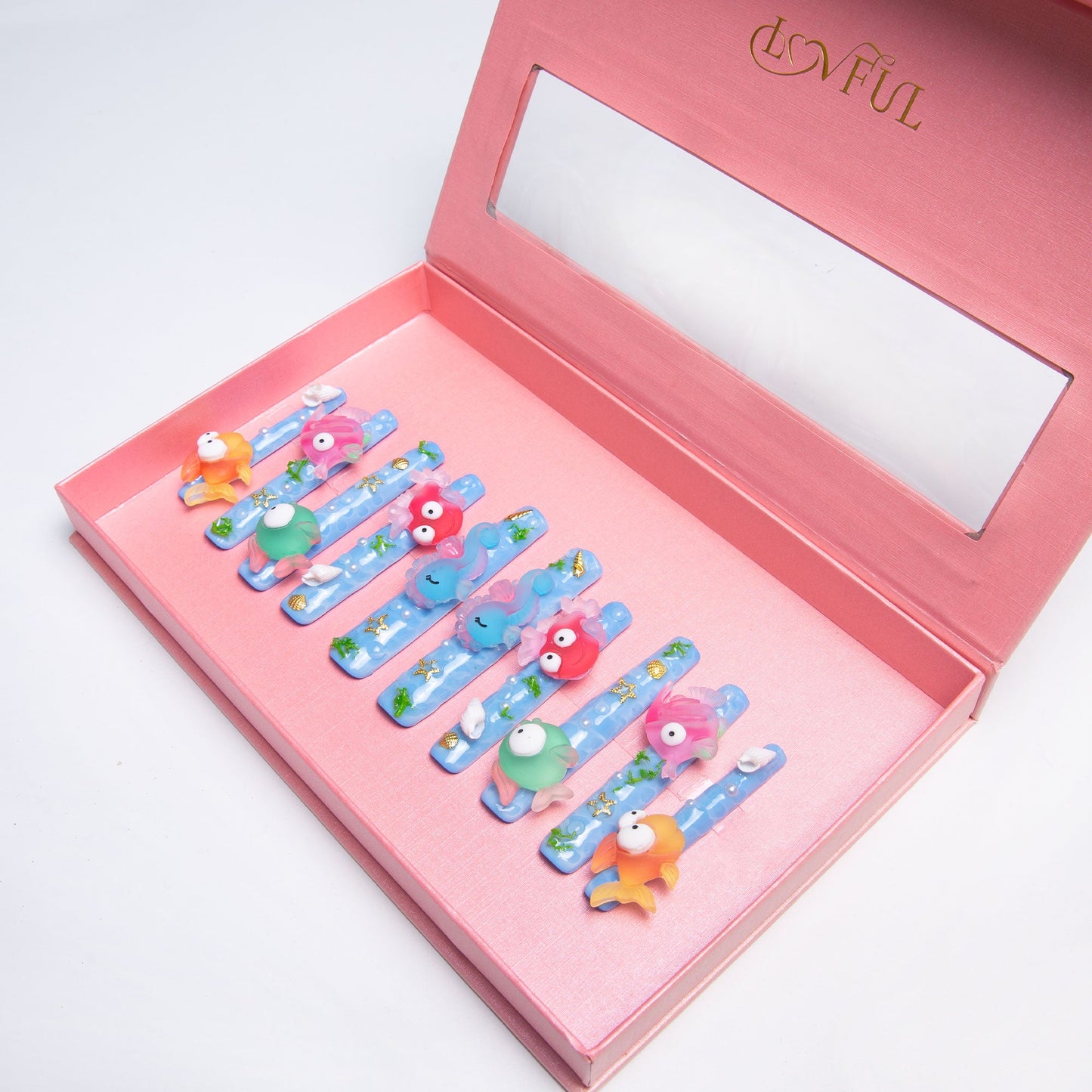 Sea World Handmade Nails H197