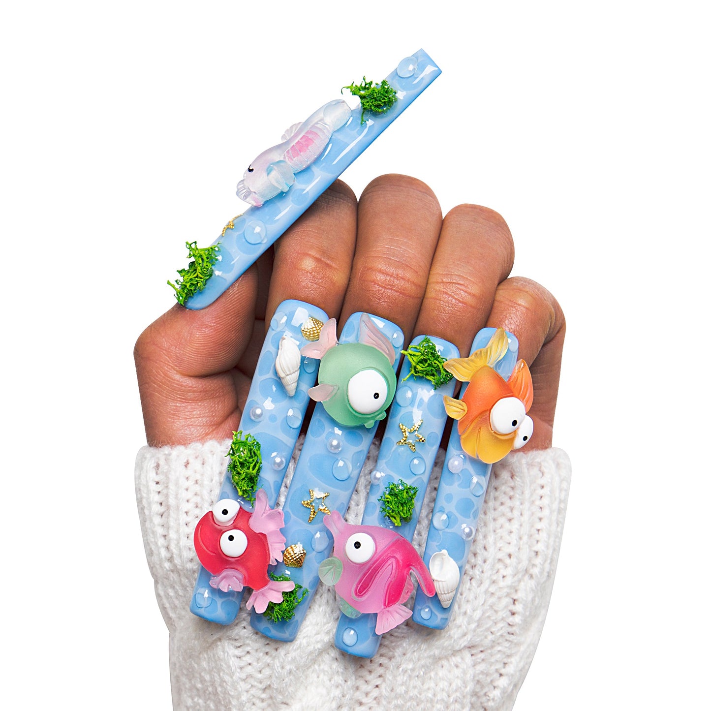 Sea World Handmade Nails H197