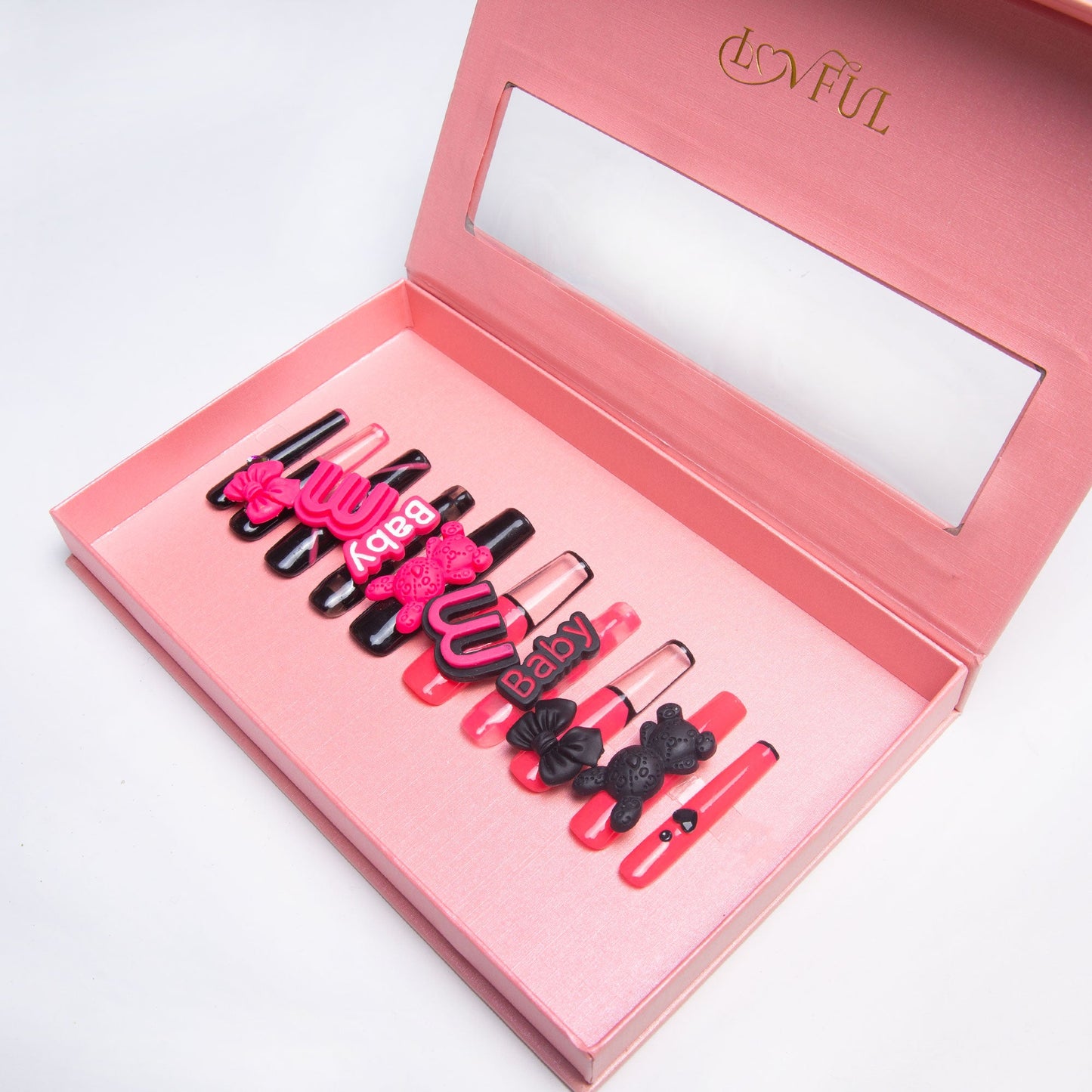 Pinktastic Handmade Nails H198