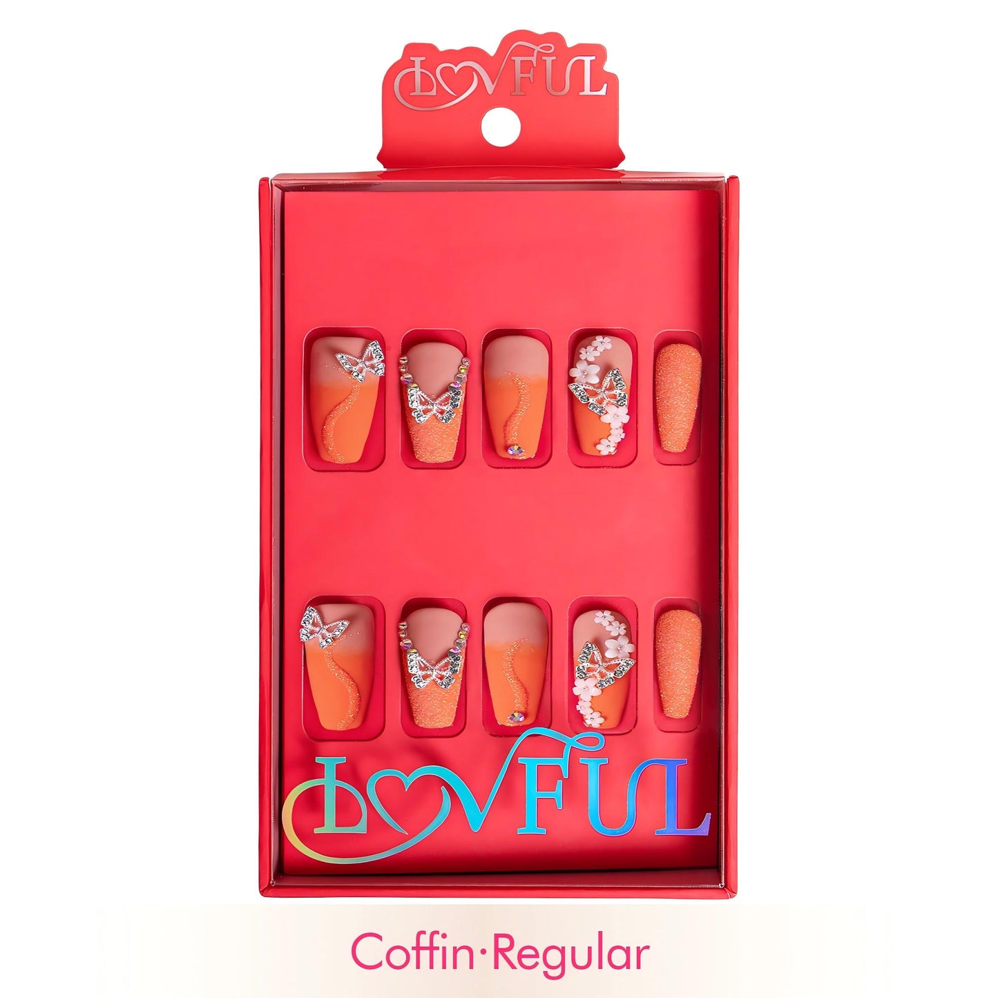Citrus Bloom Handmade Nails H209