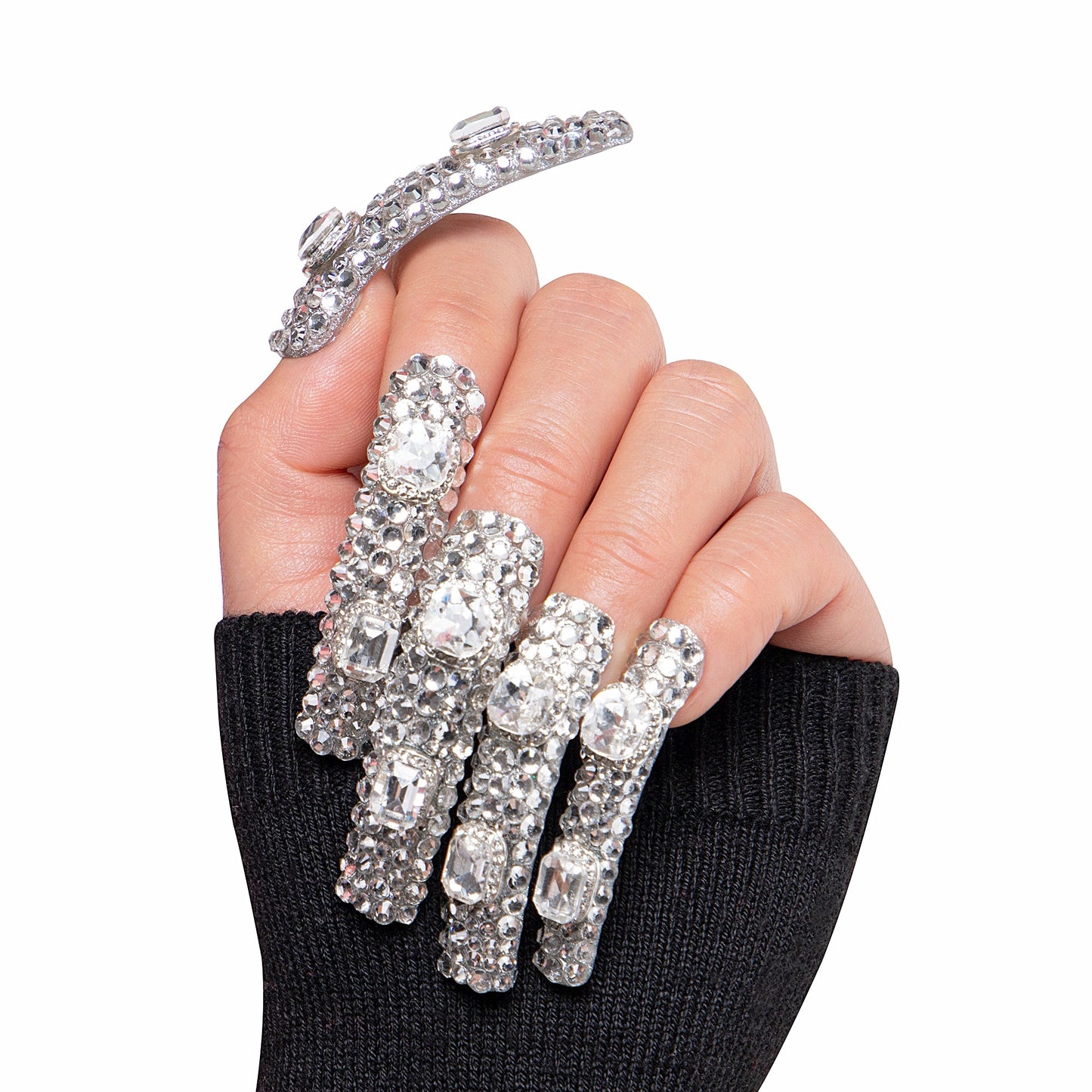 Silver Majesty Handmade Nails H212