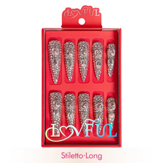 Silver Majesty Handmade Nails H212
