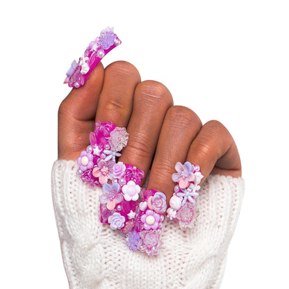 Purple Glow Magic Handmade Nails GLOW IN THE DARK H221