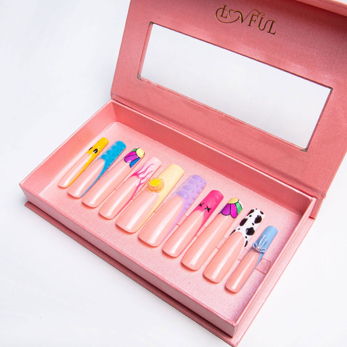 Sunny Pop Handmade Nails H222