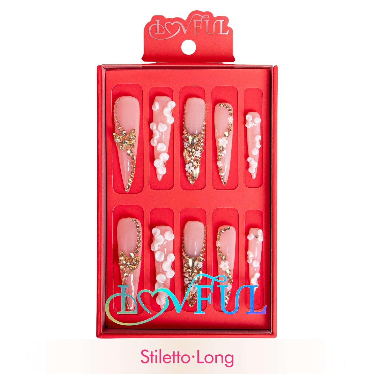 Blush Bloom Handmade Nails H228