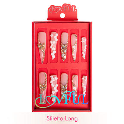 Blush Bloom Handmade Nails H228