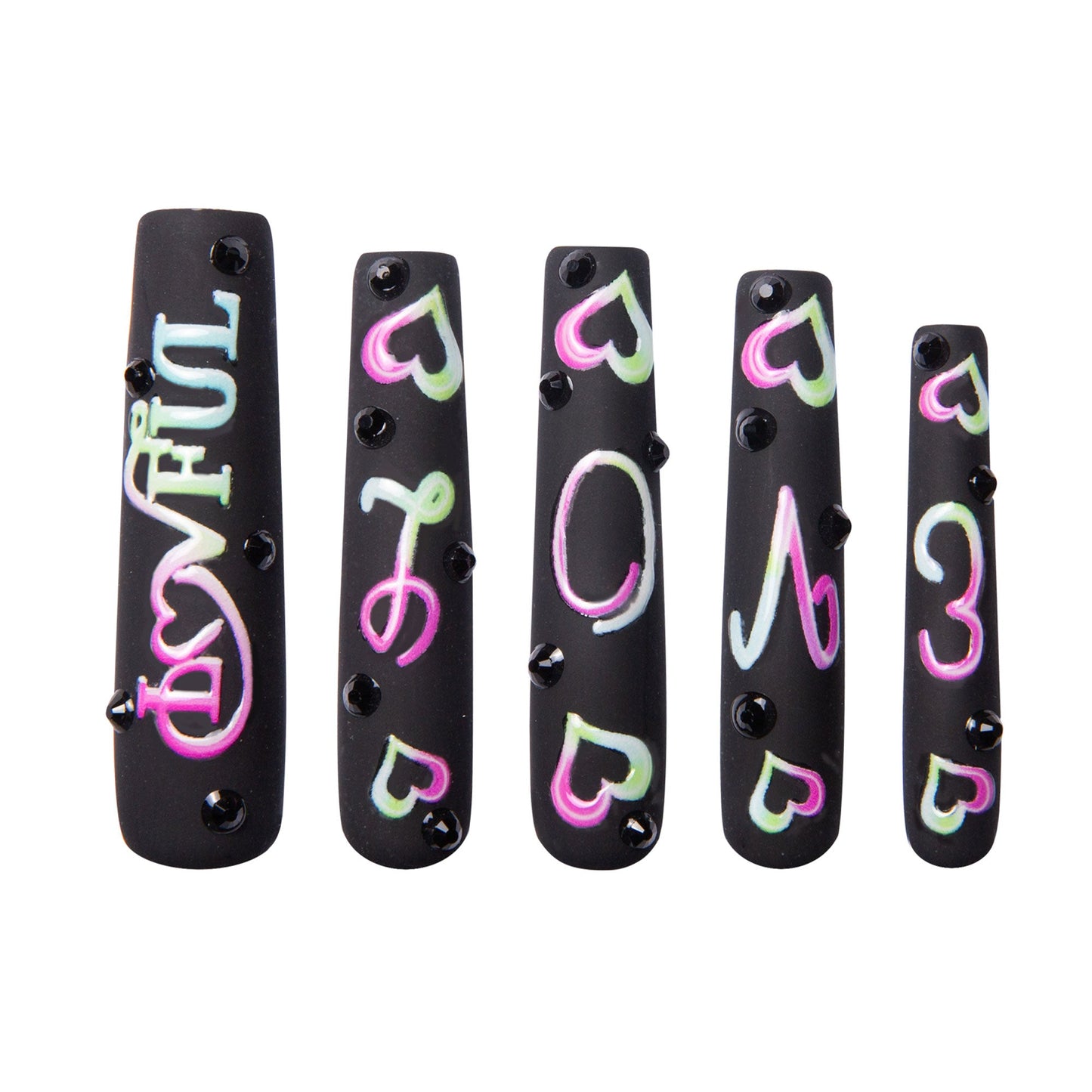 Lovful for Love Handmade Nails GLOW IN THE DARK H231