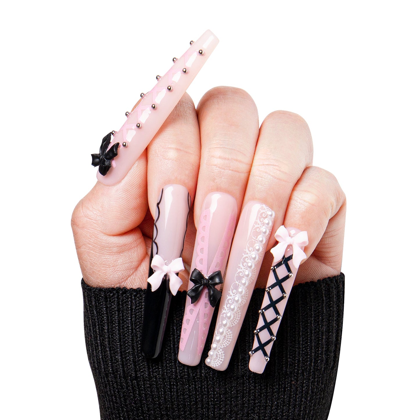 Ballerina Handmade Nails H237