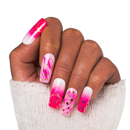 Light in Heart Handmade Nails GLOW IN THE DARK H24