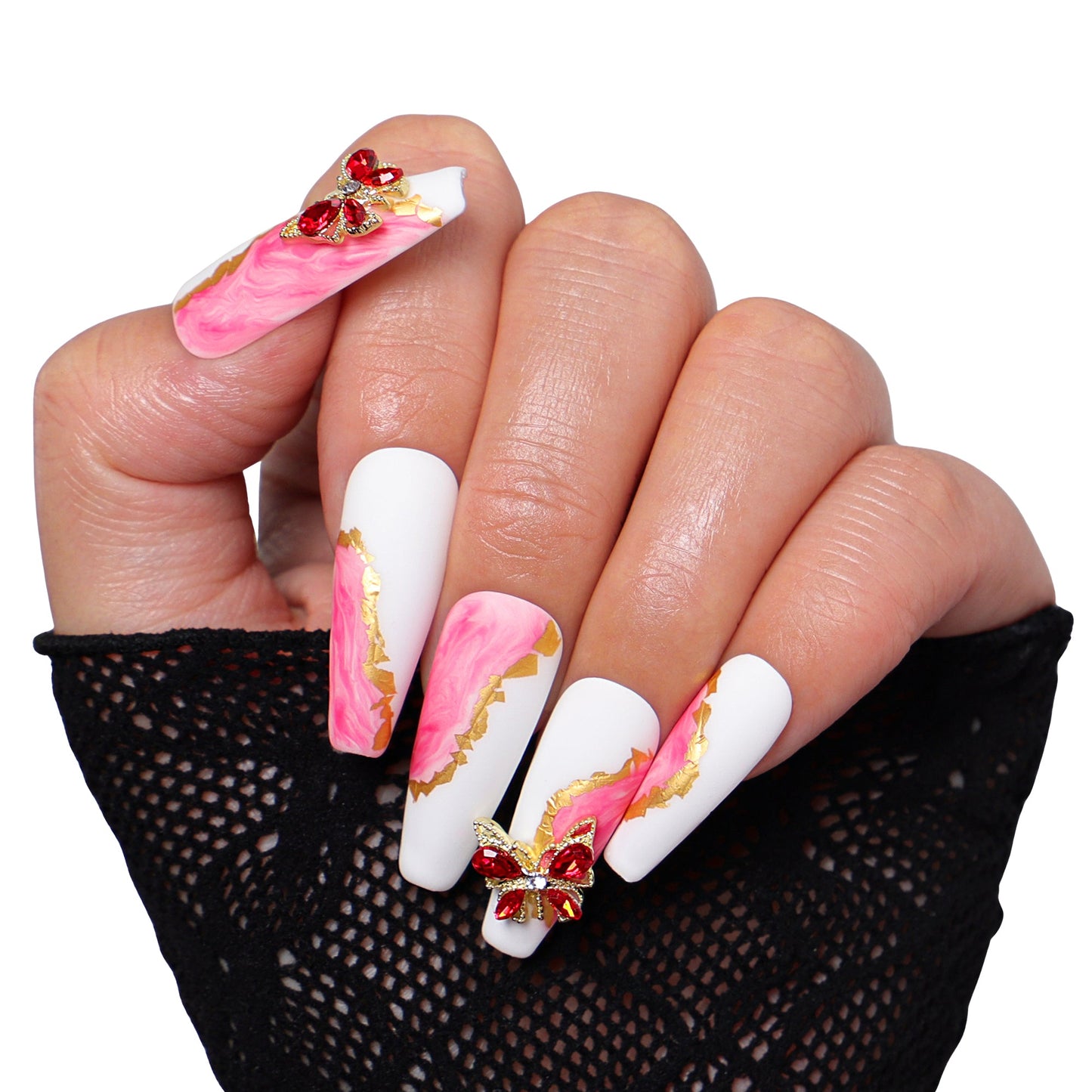 Into The Pink Handmade Nails H243