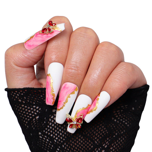 Into The Pink Handmade Nails H243