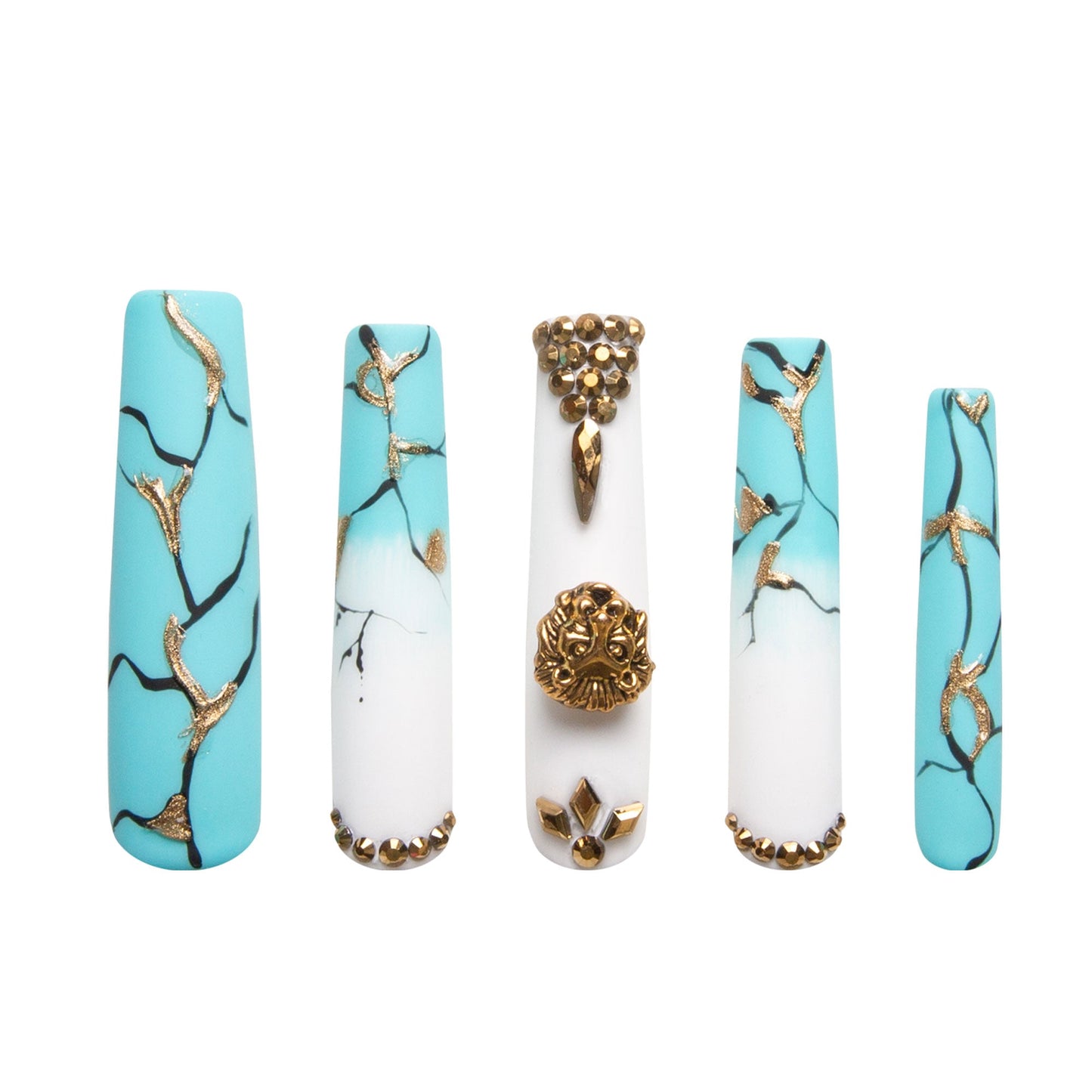 Azure Lion Handmade Nails H250