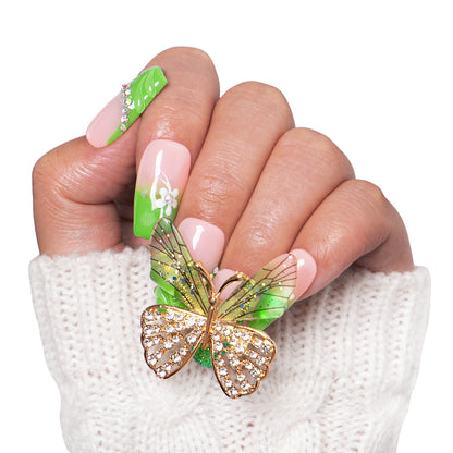 Butterfly Kiss Handmade Nails H255